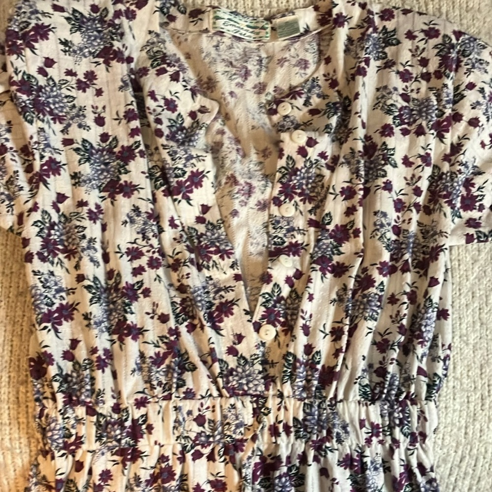 Vintage Emerald Isle Floral Romper Size XL - Picture 6 of 11